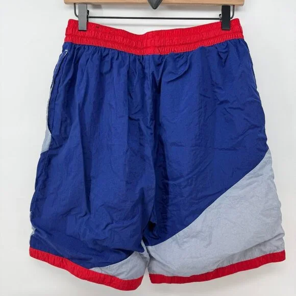 Mens Nike Throwback Basketball Shorts Nylon USA American Flag Stars Large - Picture 3 of 6